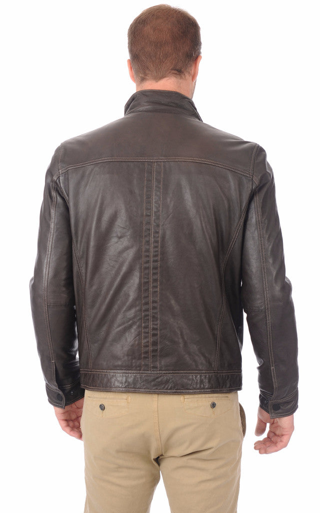MEN LEATHER JACKET TLF 51