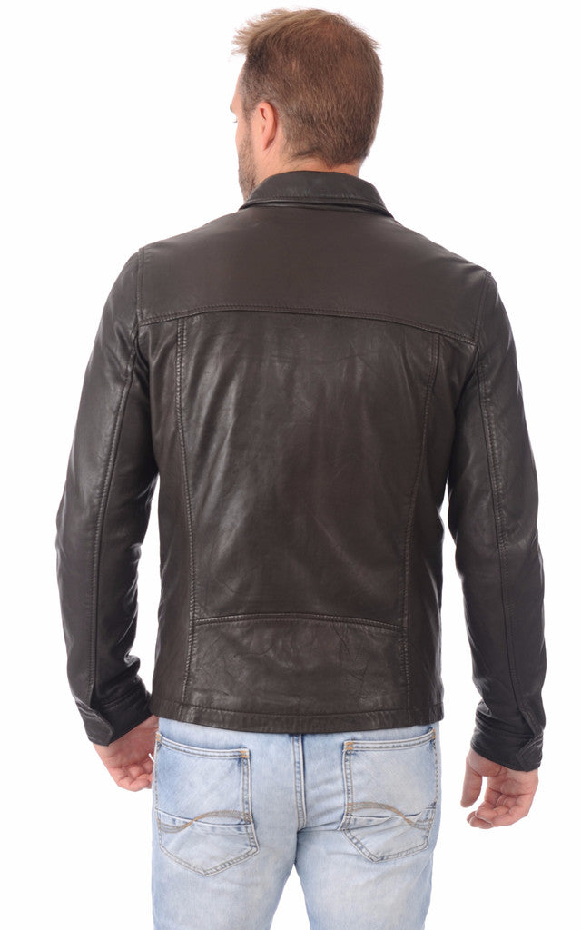 MEN LEATHER JACKET TLF 61