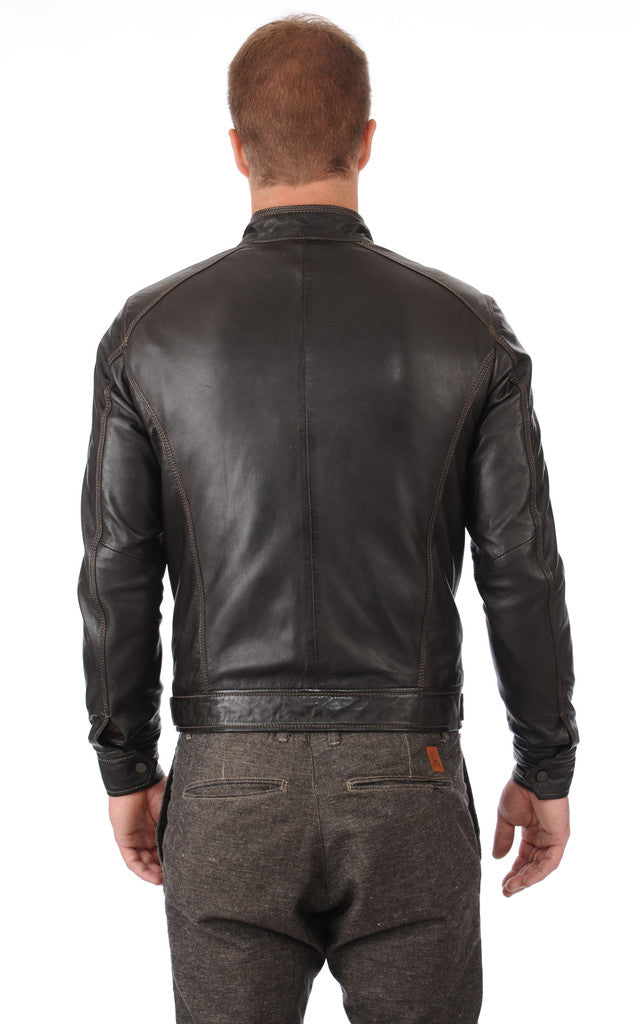 MEN LEATHER JACKET TLF 86