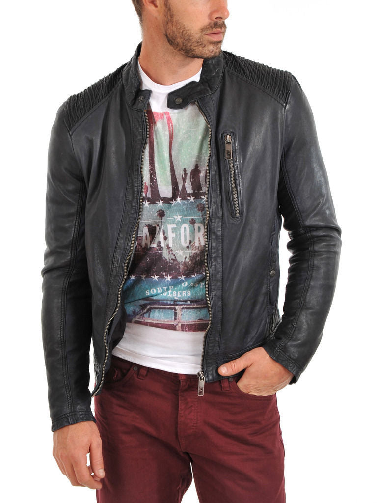 MEN LEATHER JACKET TLF 137