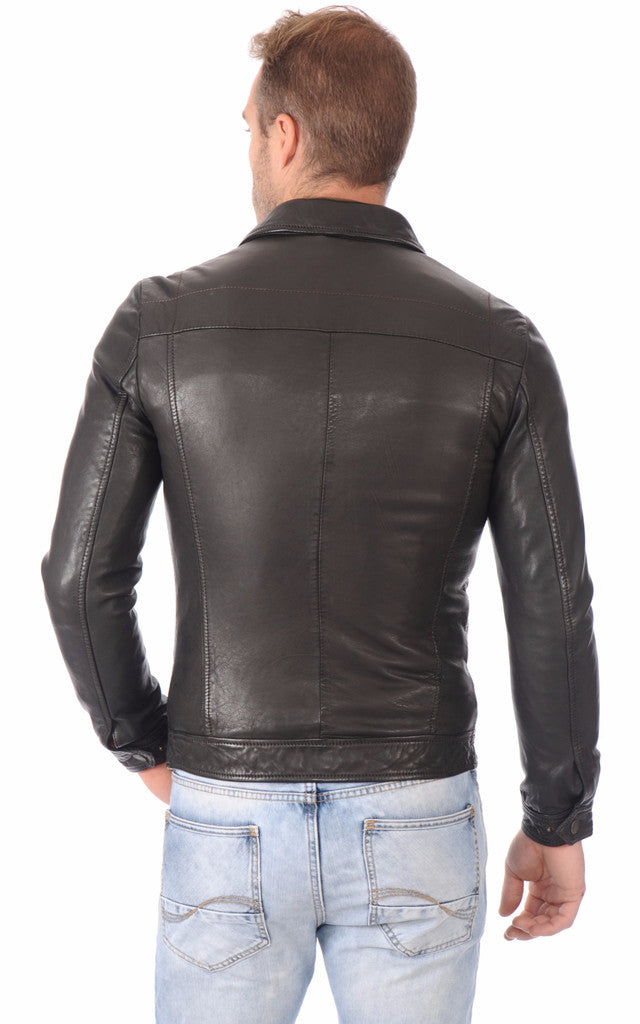 MEN LEATHER JACKET TLF 178