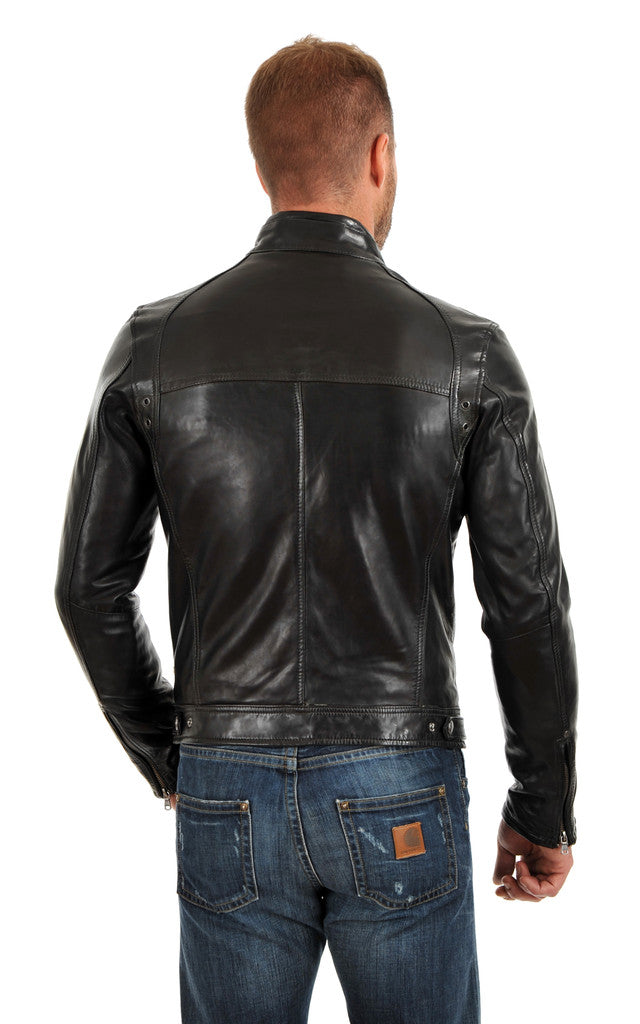 MEN LEATHER JACKET TLF 182