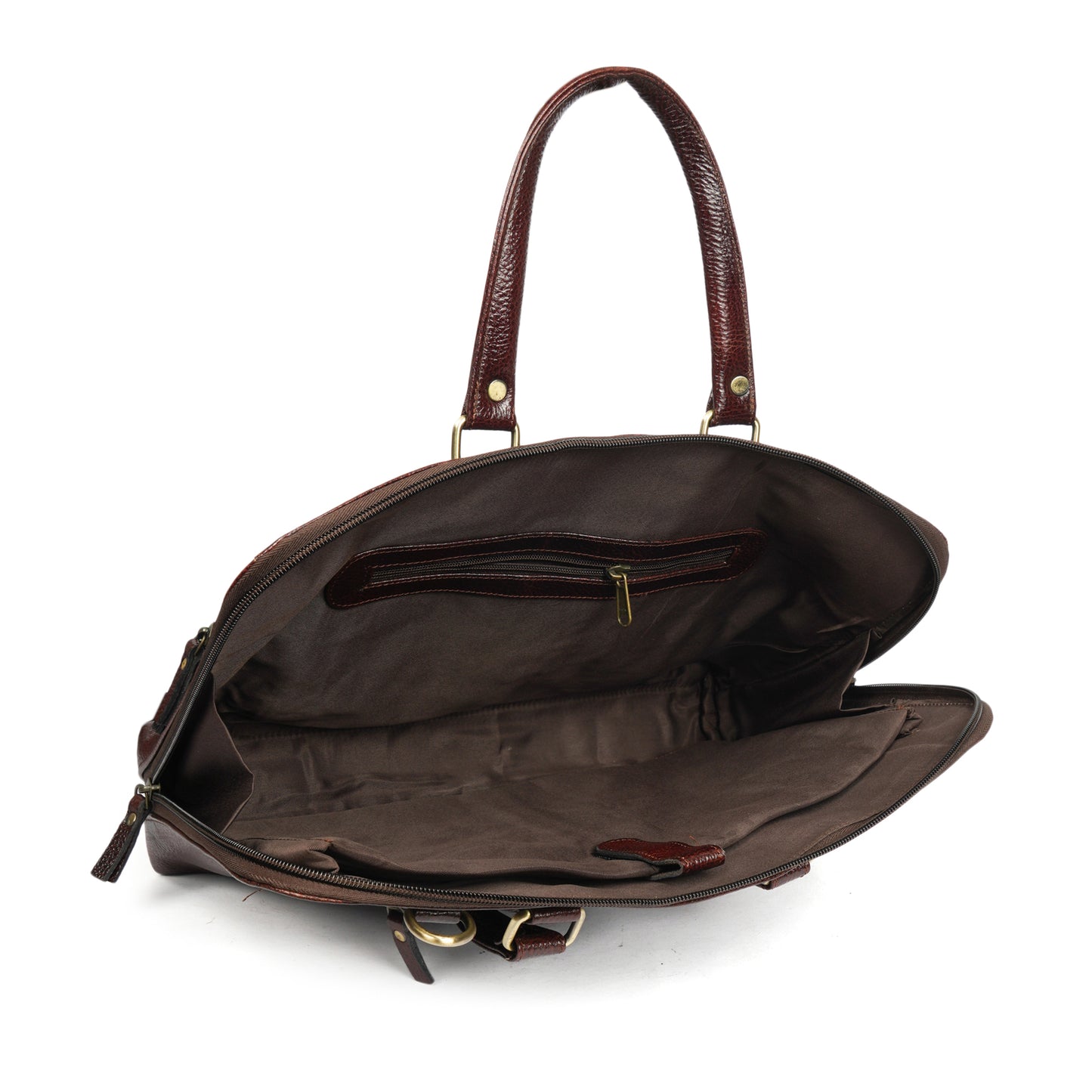 Handmade Burgundy Leather Laptop Bag