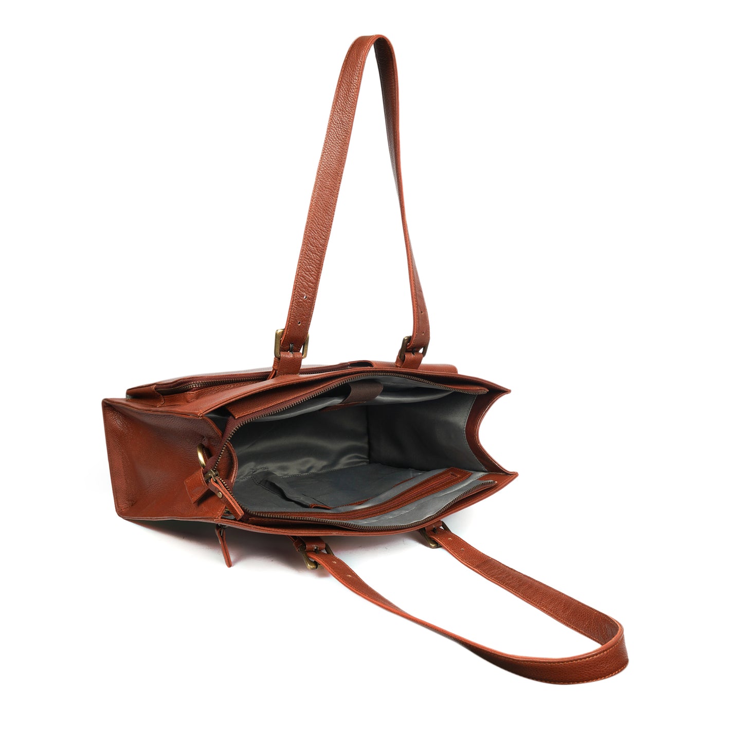 Women's Leather Laptop Tote Bag – Elegant, Functional , Handmade