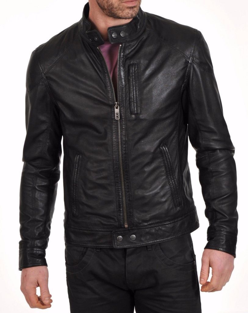MEN LEATHER JACKET TLF 197