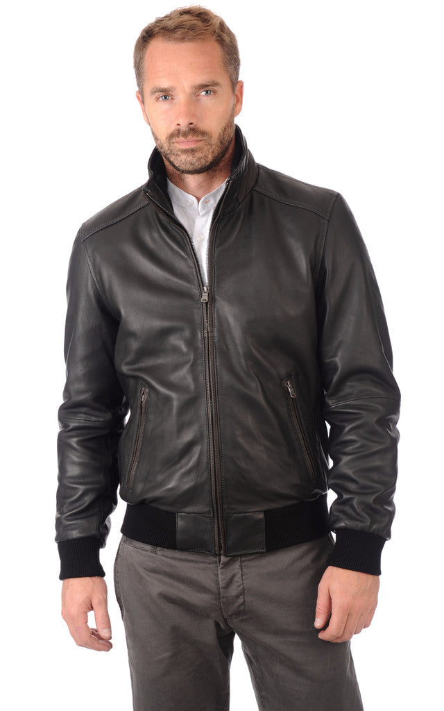 MEN LEATHER JACKET TLF A
