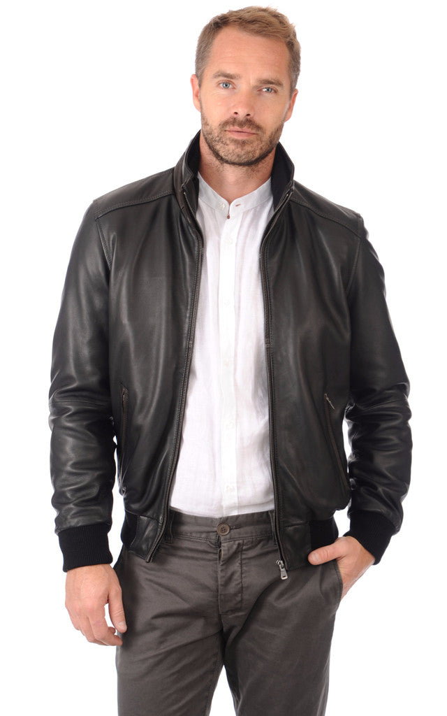 MEN LEATHER JACKET TLF A