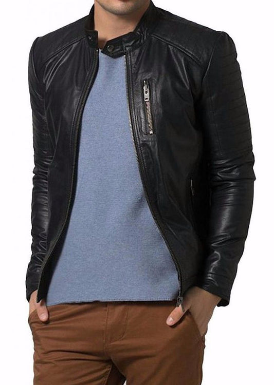 MEN LEATHER JACKET TLF 206