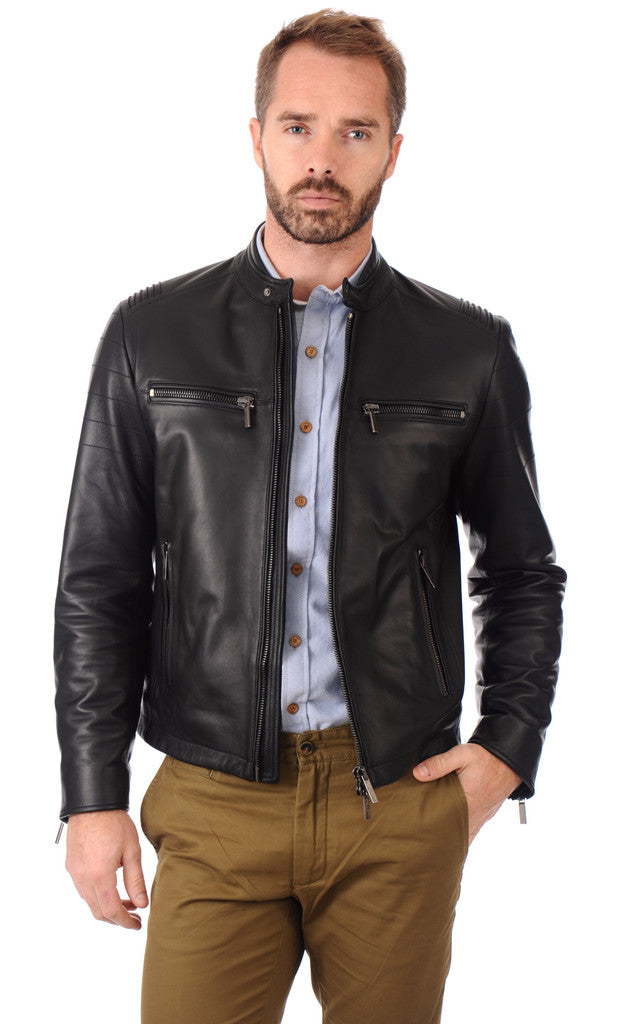 MEN LEATHER JACKET TLF 31