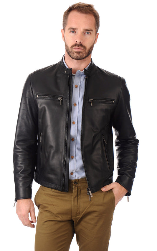 MEN LEATHER JACKET TLF 31