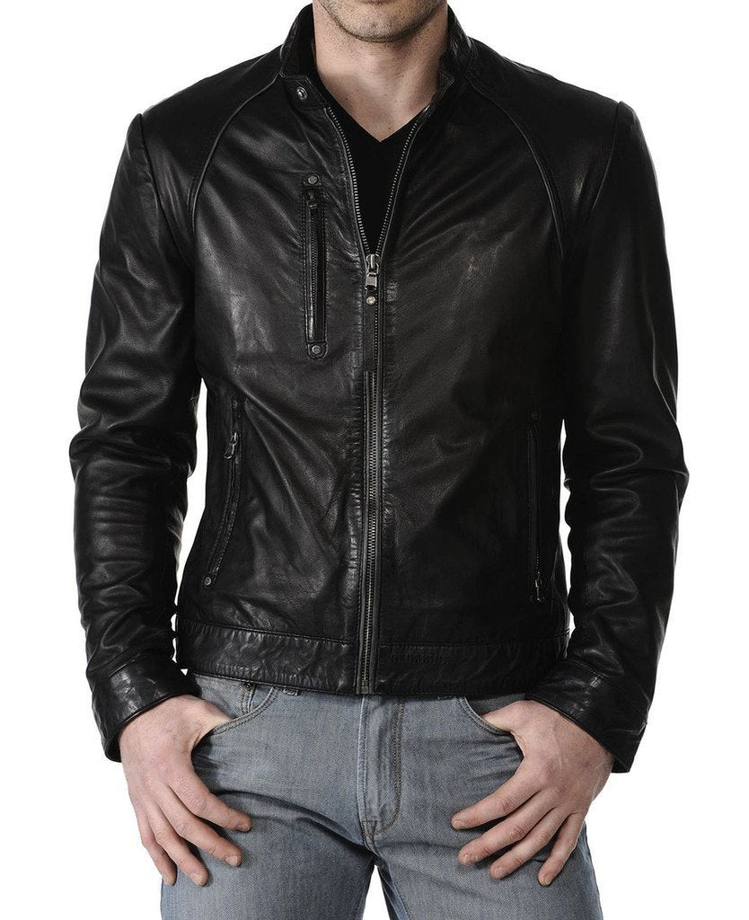 MEN LEATHER JACKET TLF 32