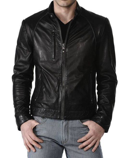 MEN LEATHER JACKET TLF 32