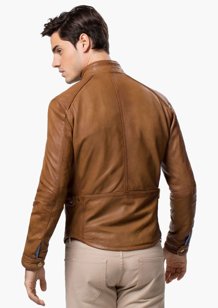 MEN LEATHER JACKET TLF 208