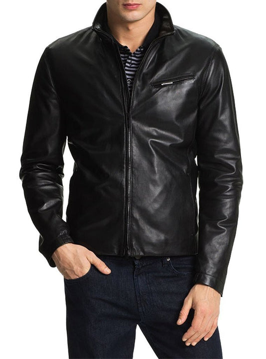 MEN LEATHER JACKET TLF 33
