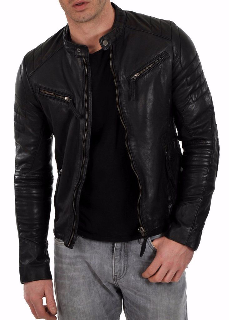 MEN LEATHER JACKET TLF 34