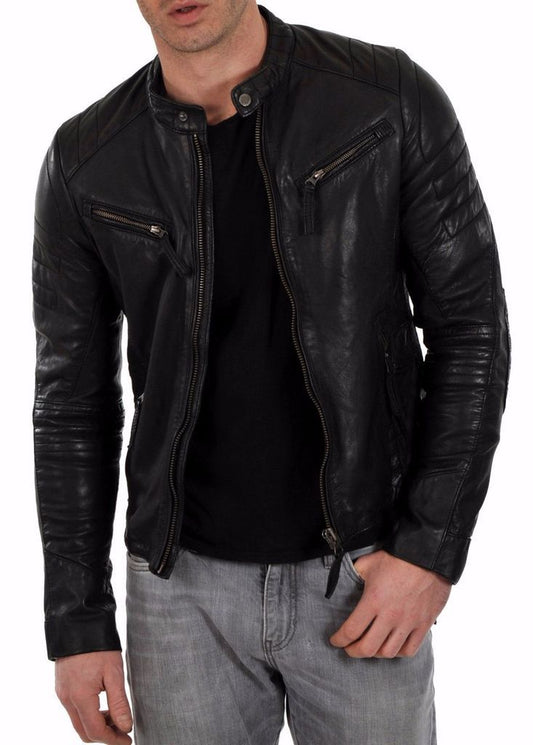 MEN LEATHER JACKET TLF 34
