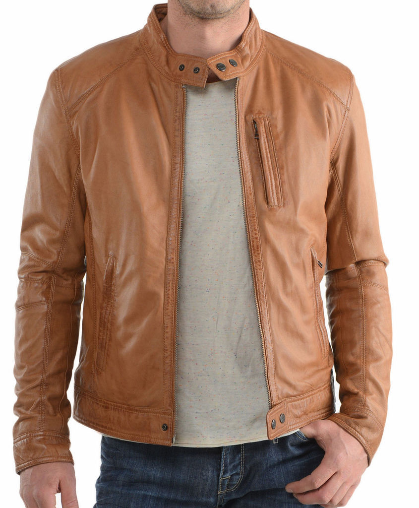 MEN LEATHER JACKET TLF 211