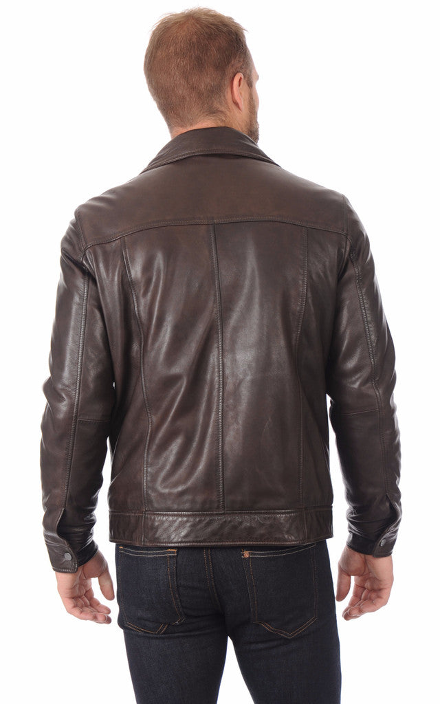 MEN LEATHER JACKET TLF 36