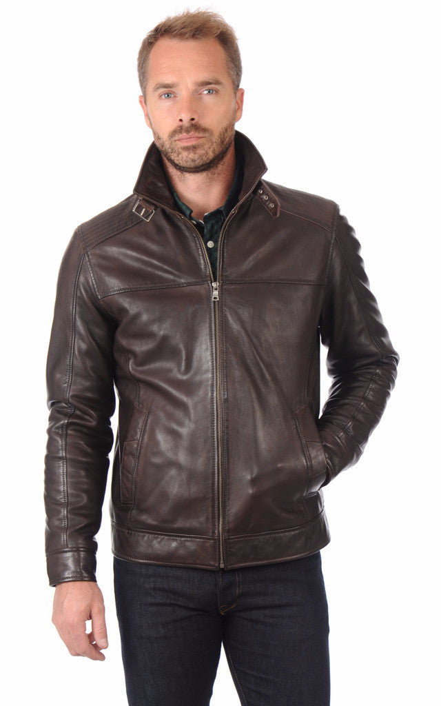 MEN LEATHER JACKET TLF 36