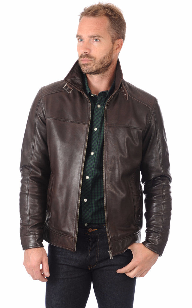 MEN LEATHER JACKET TLF 36