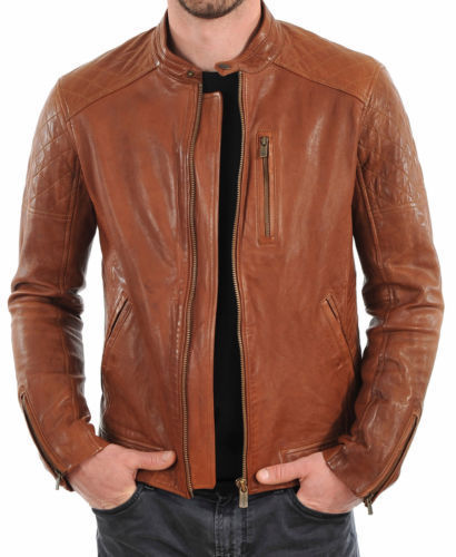MEN LEATHER JACKET TLF 213