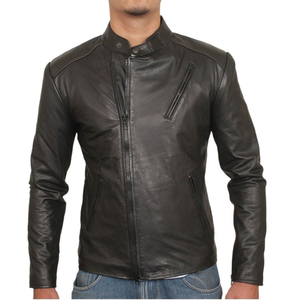 MEN LEATHER JACKET TLF 43
