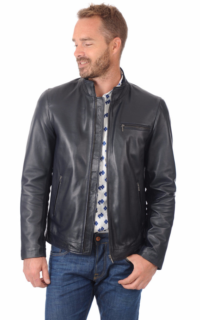 MEN LEATHER JACKET TLF 44