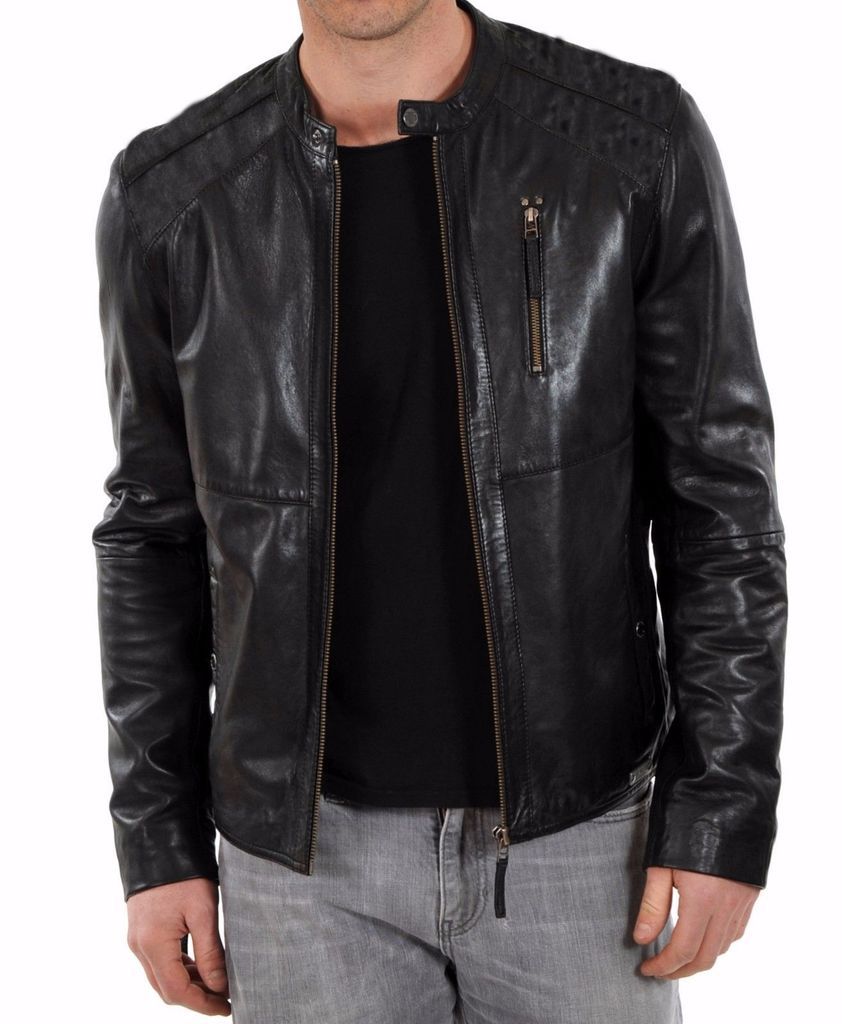 MEN LEATHER JACKET TLF 45