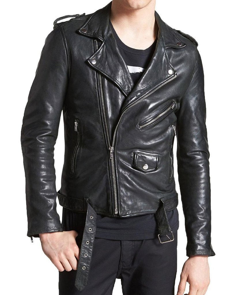 MEN LEATHER JACKET TLF 46