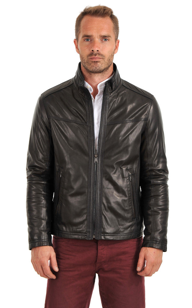 MEN LEATHER JACKET TLF 47