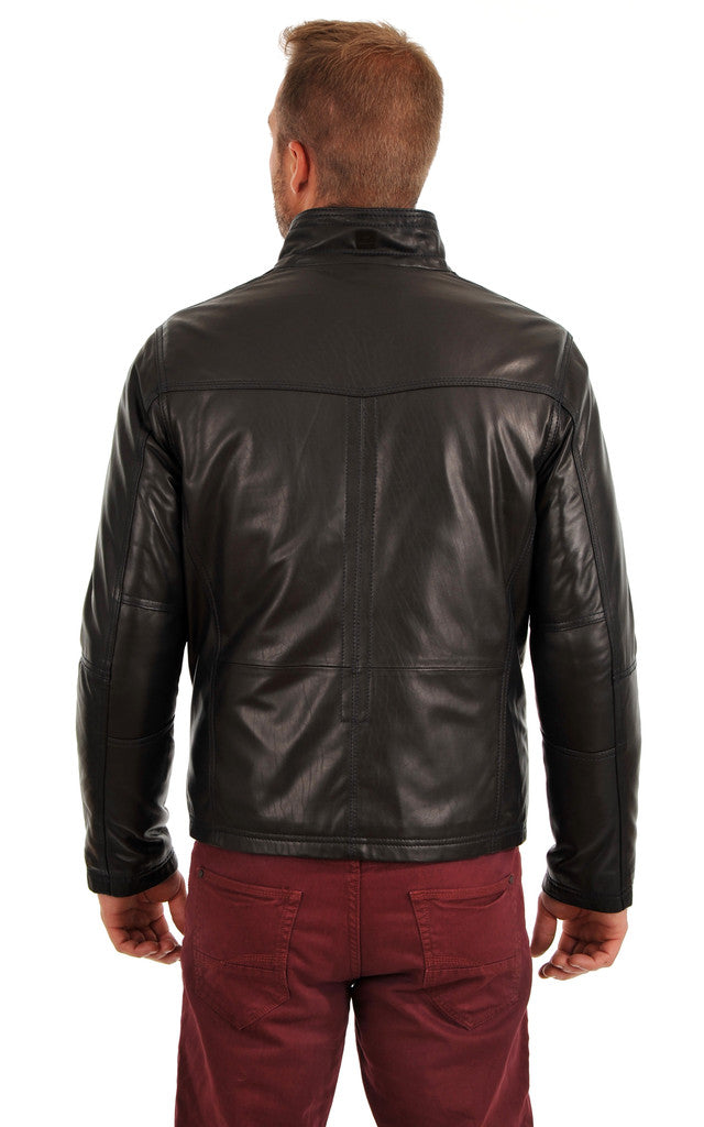 MEN LEATHER JACKET TLF 47