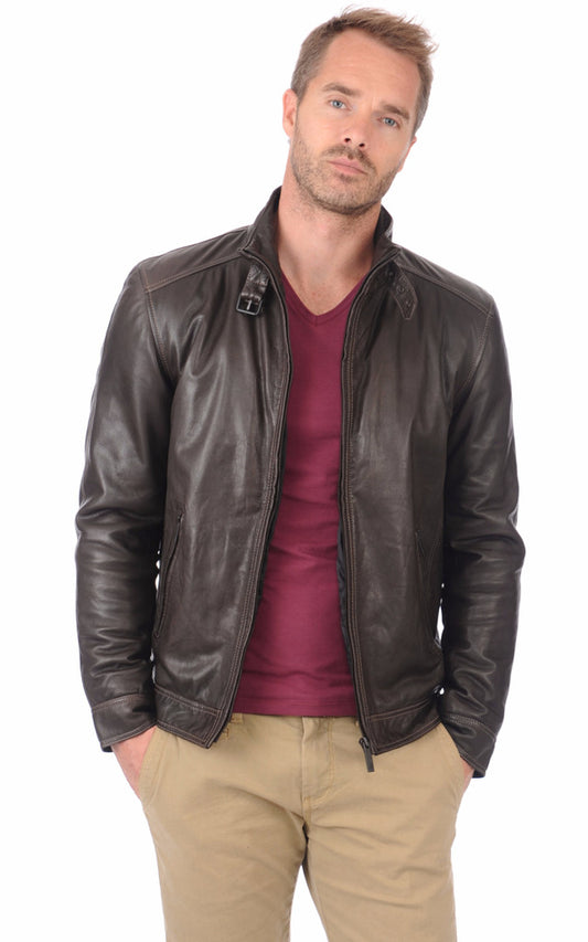 MEN LEATHER JACKET TLF 51