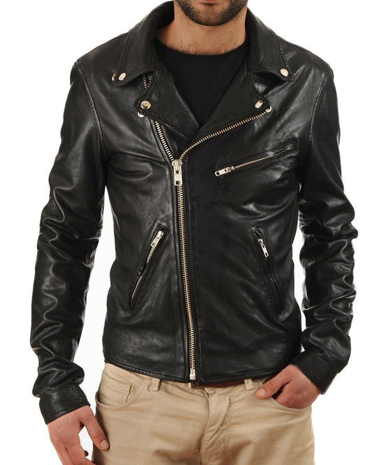 MEN LEATHER JACKET TLF 52