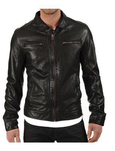 MEN LEATHER JACKET TLF 214