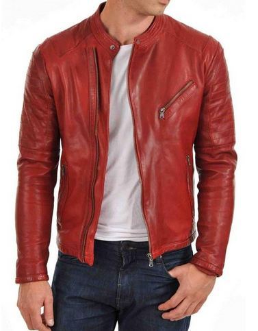 MEN LEATHER JACKET TLF 216