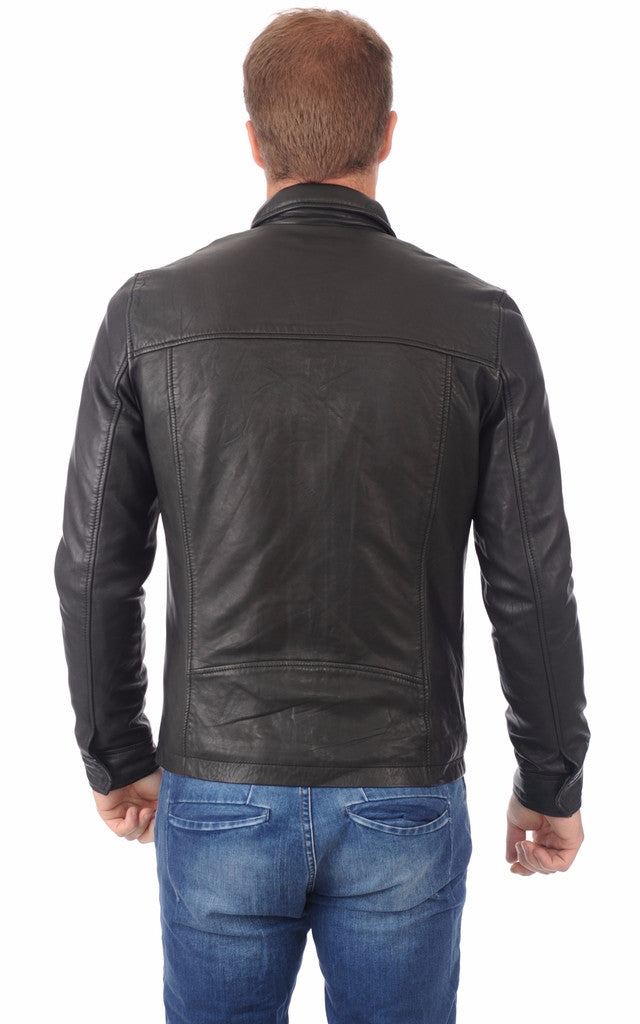 MEN LEATHER JACKET TLF 59