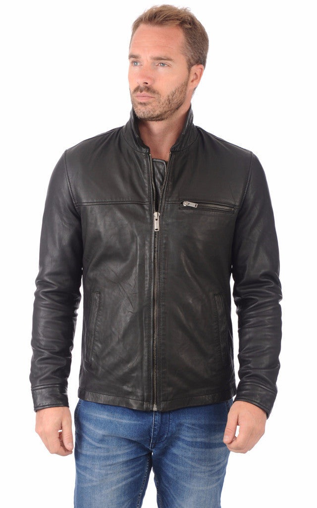 MEN LEATHER JACKET TLF 59