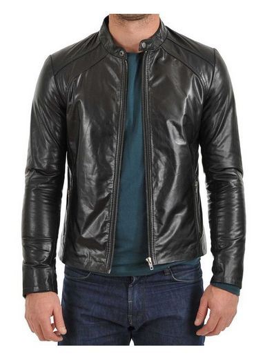 MEN LEATHER JACKET TLF 219