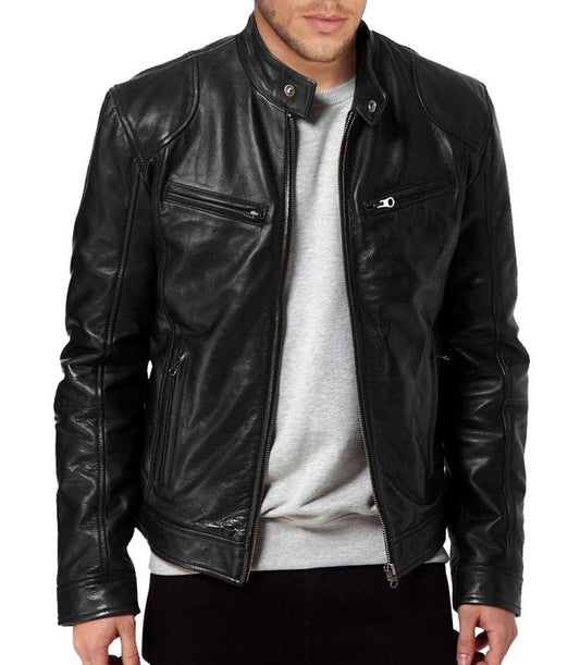 MEN LEATHER JACKET TLF 63