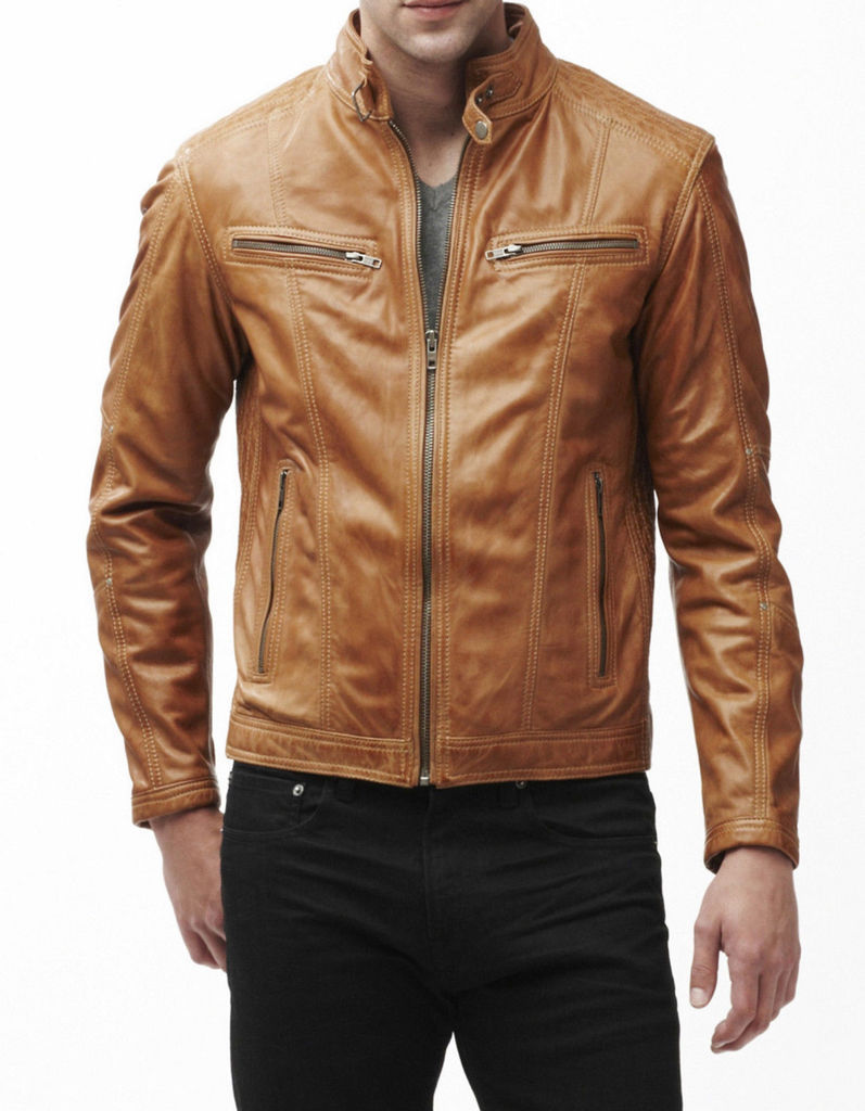 MEN LEATHER JACKET TLF 65