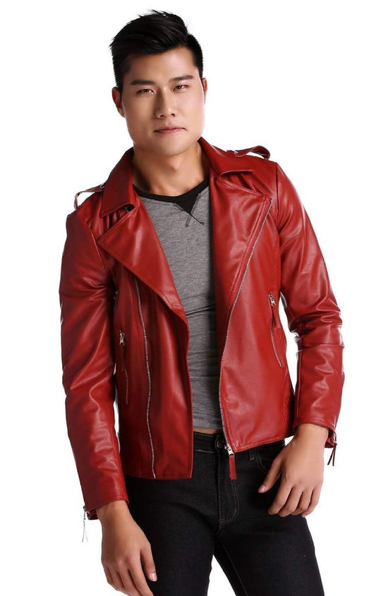 MEN LEATHER JACKET TLF 66