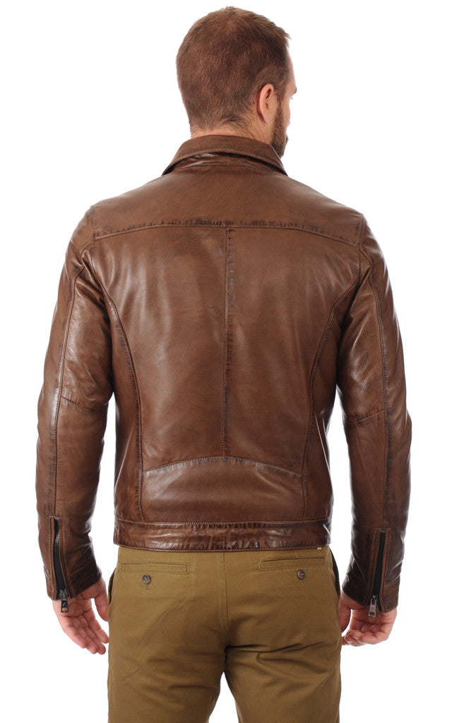 MEN LEATHER JACKET TLF 64
