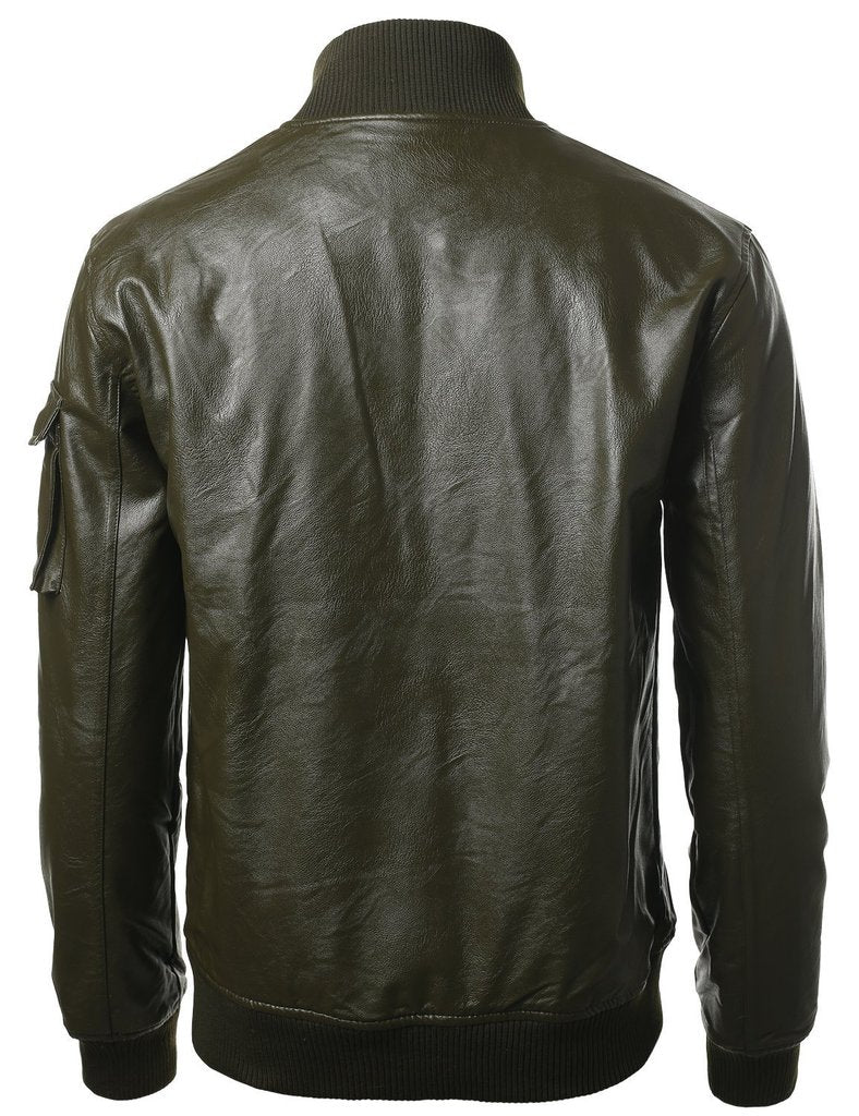 MEN LEATHER JACKET TLF 67