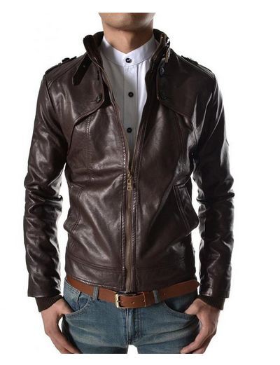 MEN LEATHER JACKET TLF 221