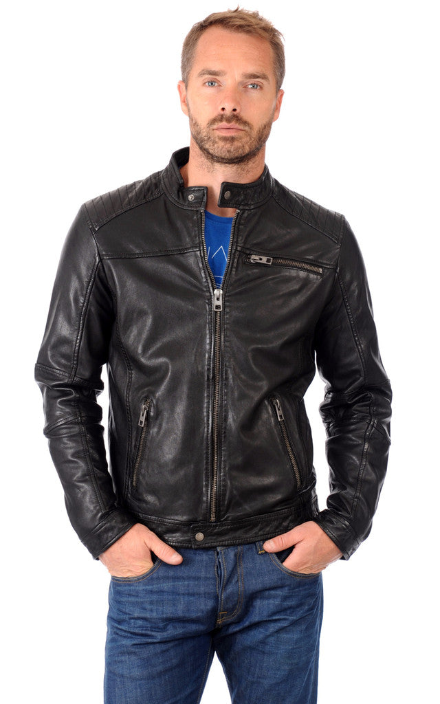 MEN LEATHER JACKET TLF 68
