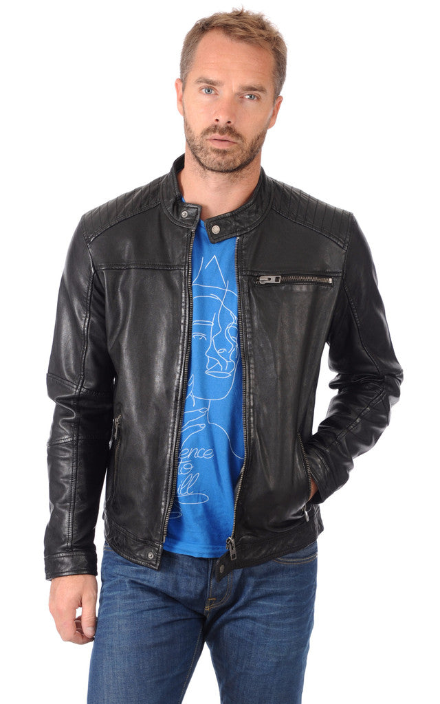 MEN LEATHER JACKET TLF 68