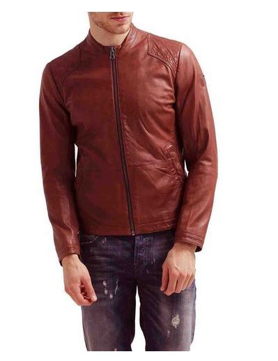 MEN LEATHER JACKET TLF 222