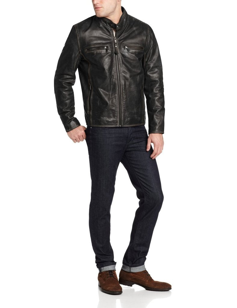 MEN LEATHER JACKET TLF 71