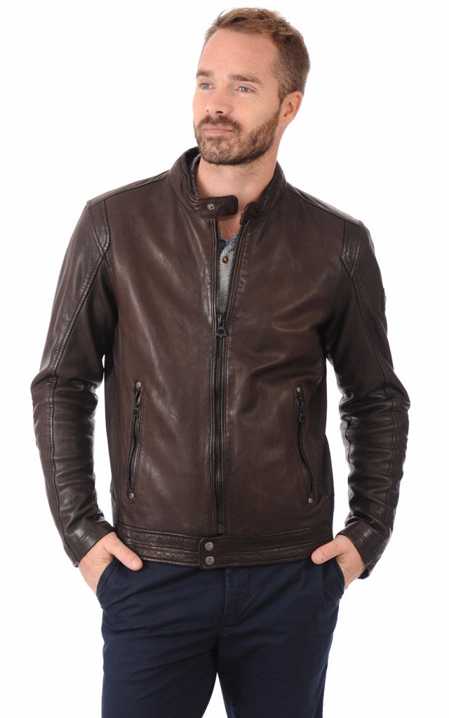 MEN LEATHER JACKET TLF 74