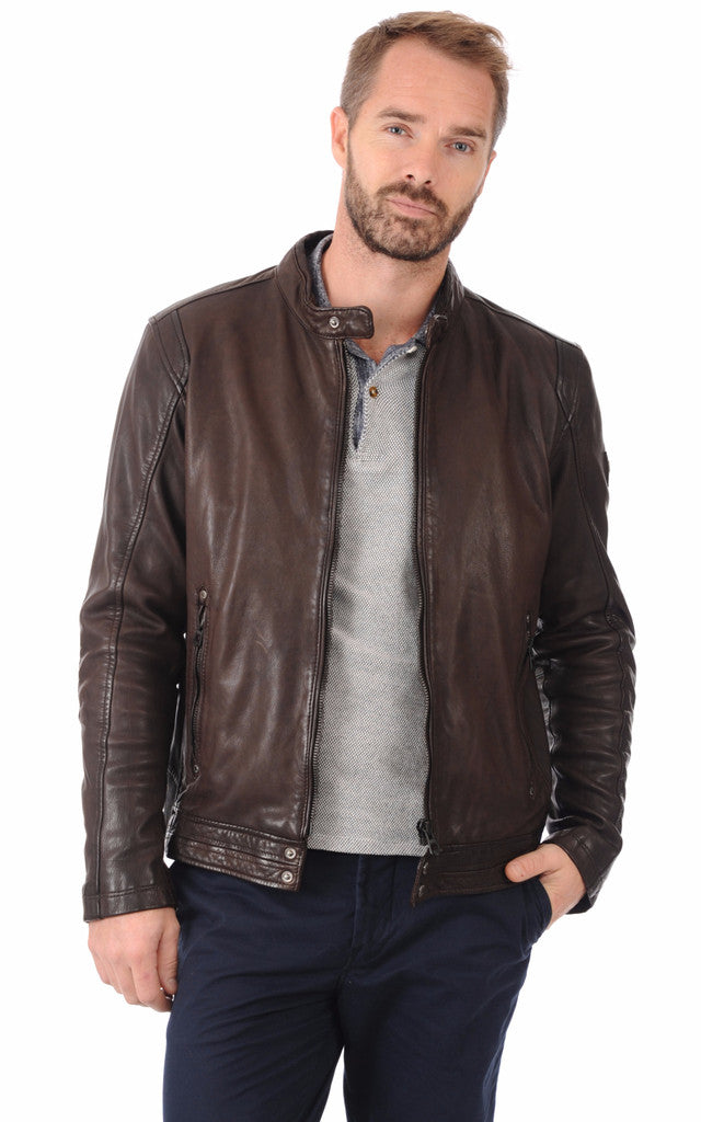 MEN LEATHER JACKET TLF 74